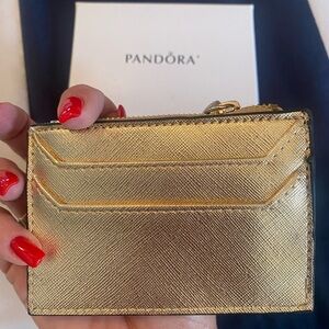 Pandora small zip pouch/card case with key ring